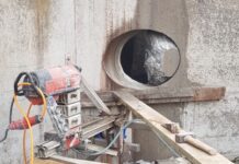 Odwierty w betonie techniką diamentową